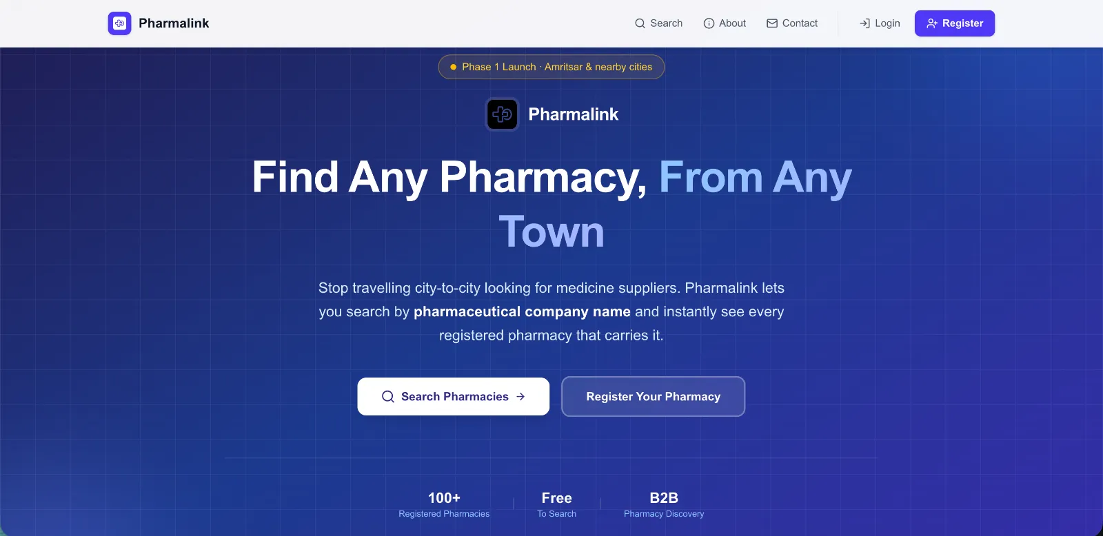 GetPharmalink - B2B Pharmacy Search Engine